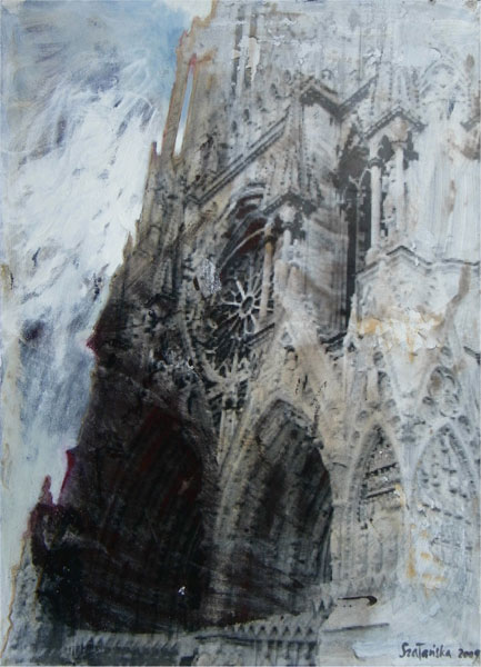 8. Die Kathedrale ReimsSilbergelatineabzug, Öl110 x 80